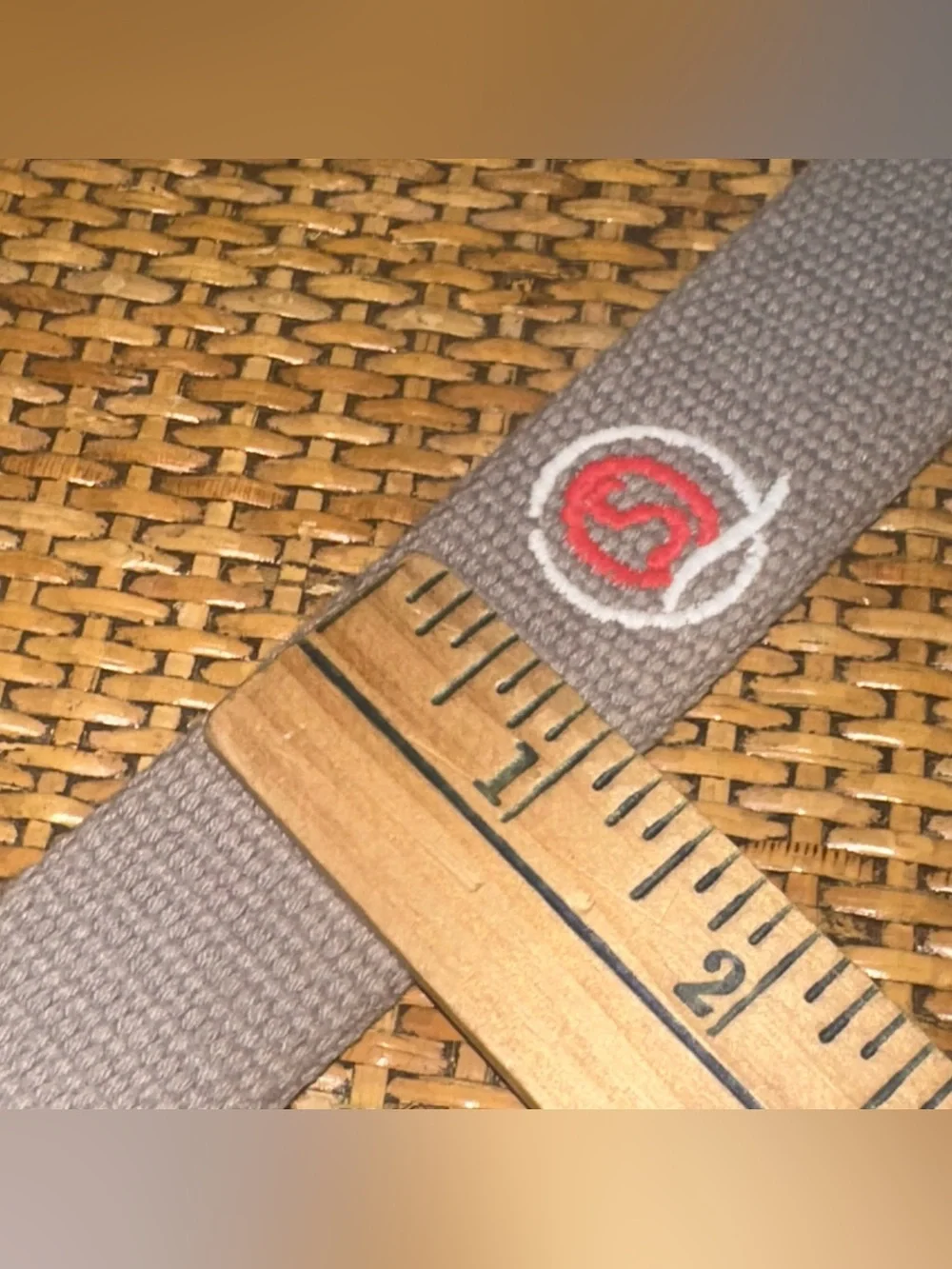 REEL POINT SHELTER ISLAND Embroidered Golf Belt Mens Size 38 Leather Preppy Tan